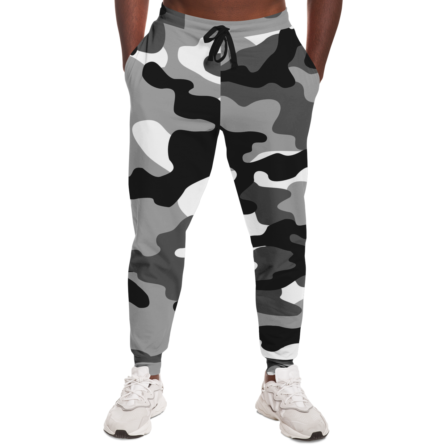 Camo Joggers | Unisex | Black, White & Gray