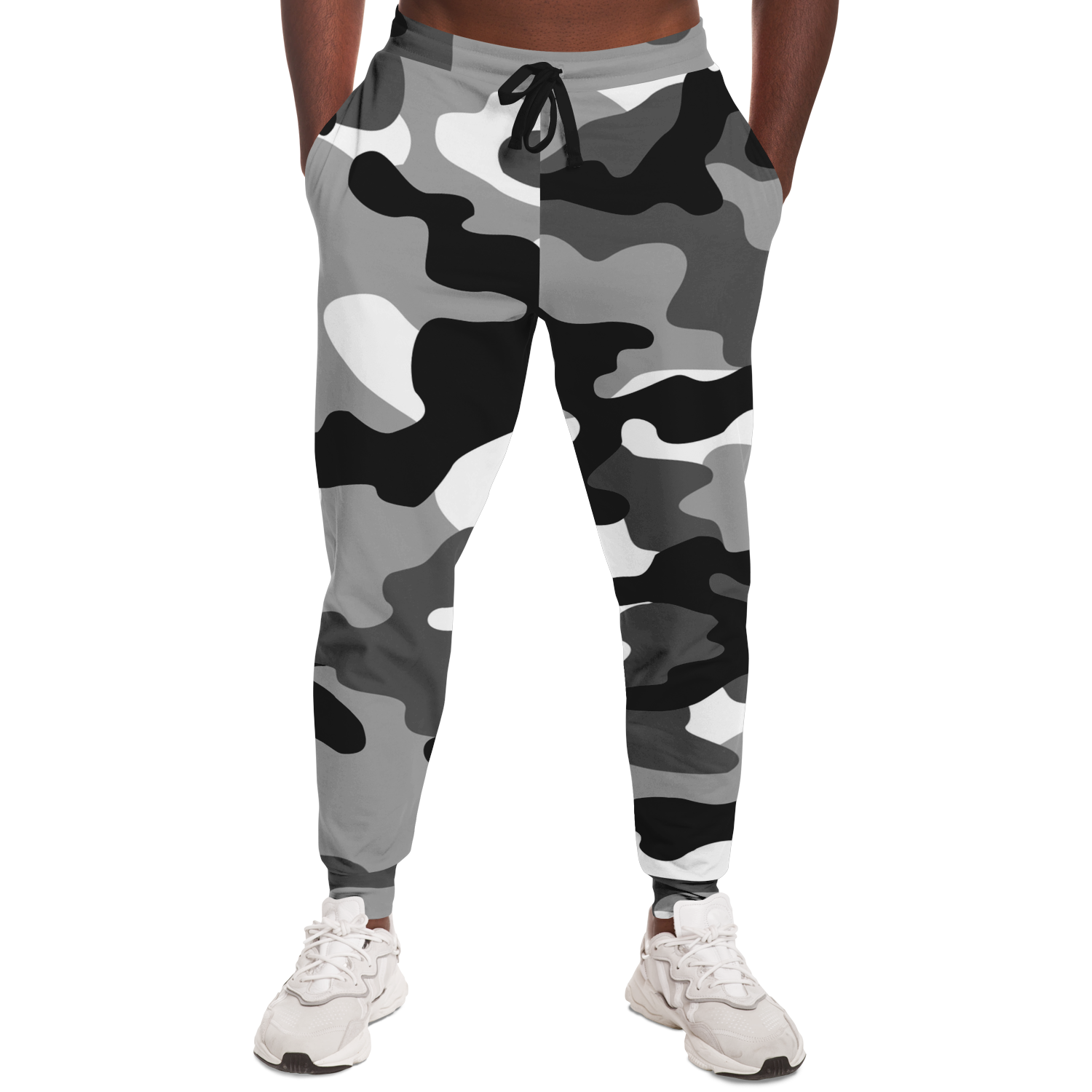 Camo Joggers | Unisex | Black, White & Gray