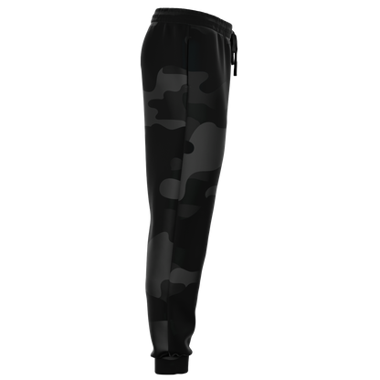 Camo Sweatpants | Unisex | Black Camouflage