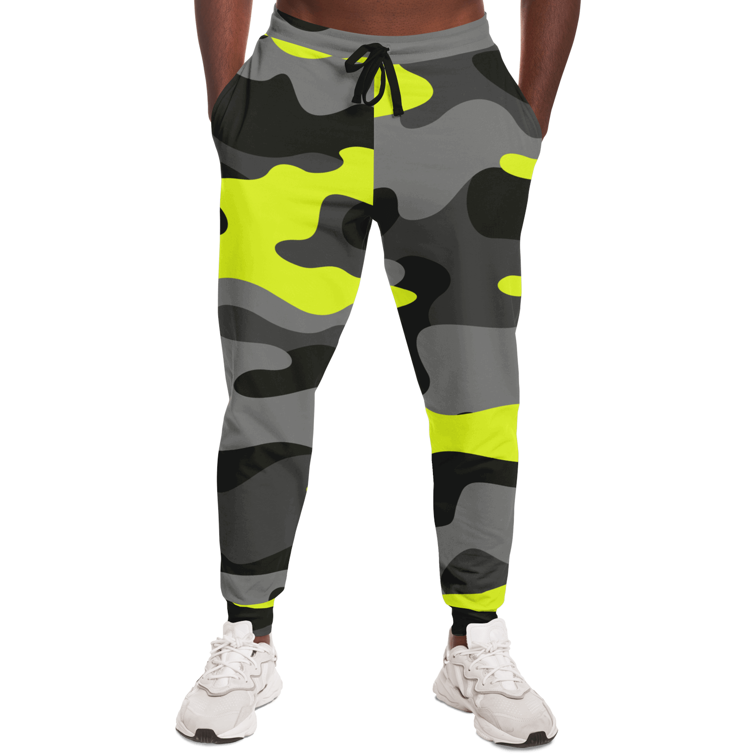 Camo Sweatpants | Unisex | Black, Gray & Yellow