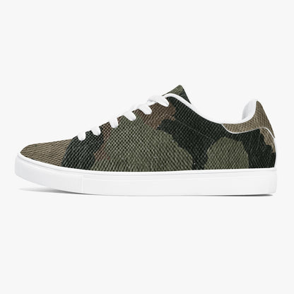 Camo Sneakers | Classic Low-Top Leather | Dirty Brown