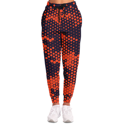 Camo Joggers | Unisex | Orange & Blue Digital