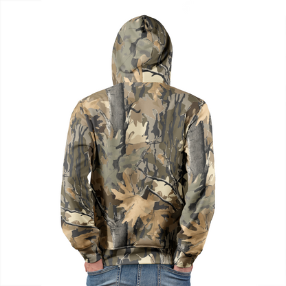 Hunting Hoodie | Green Oak Tree Camouflage