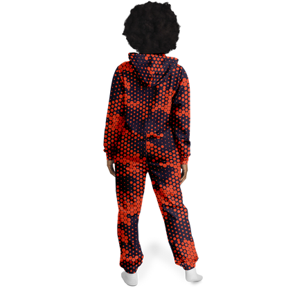 Camo Onesie | Orange and Blue Digital Camouflage