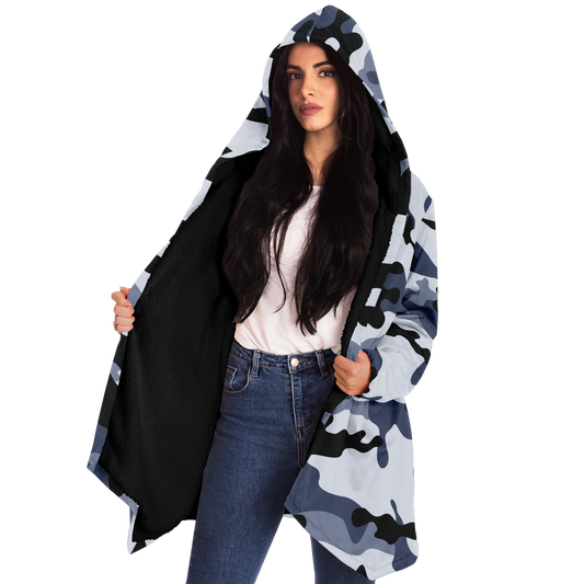 Camo Cloak | Light Blue Camouflage | Microfleece