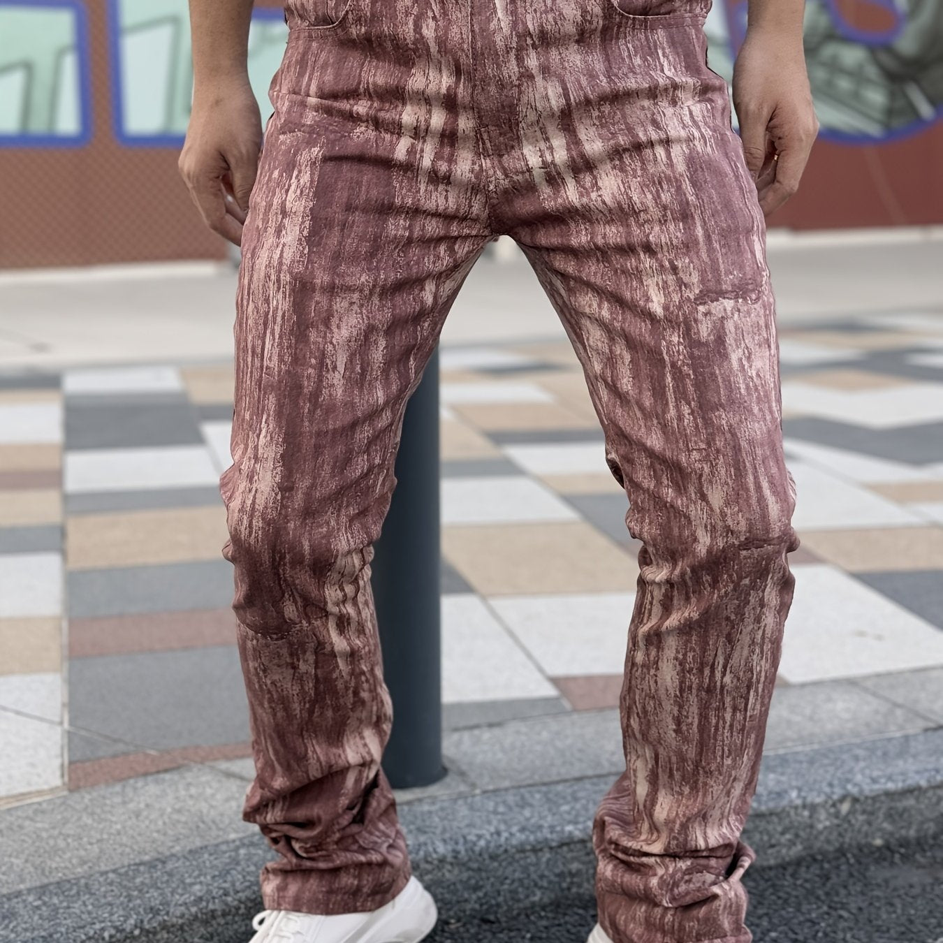 Men's Stretch Denim Pants | Street Motorcycle Flared Pants