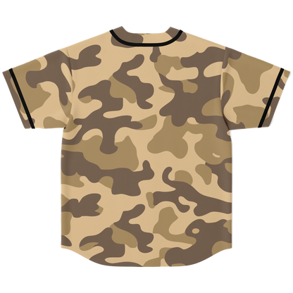 Camo Baseball Jersey | Khaki Camouflage