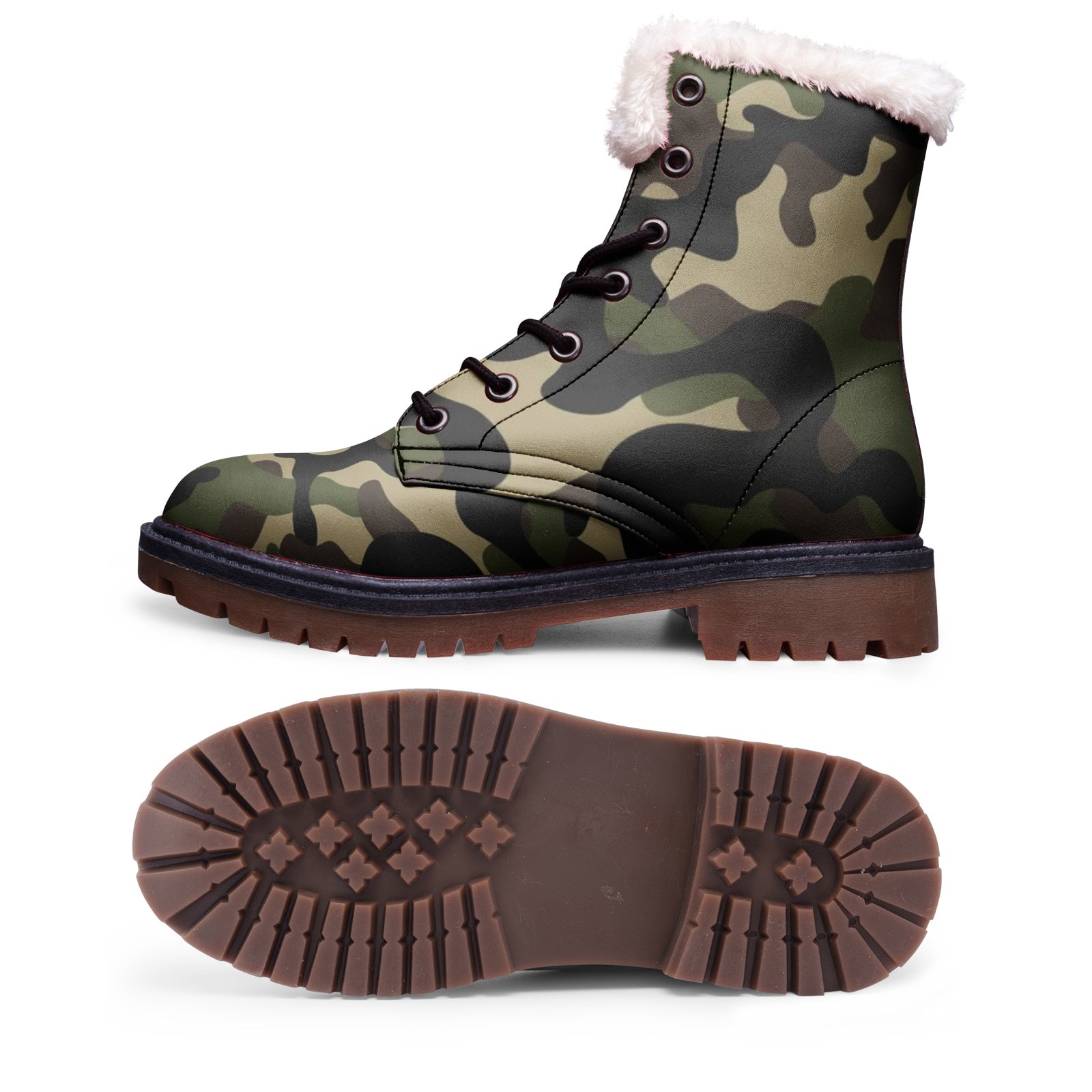 Snow Camo Boots | Classic Brown Camouflage