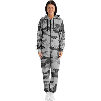 Camo Onesie | Digital Gray Camouflage