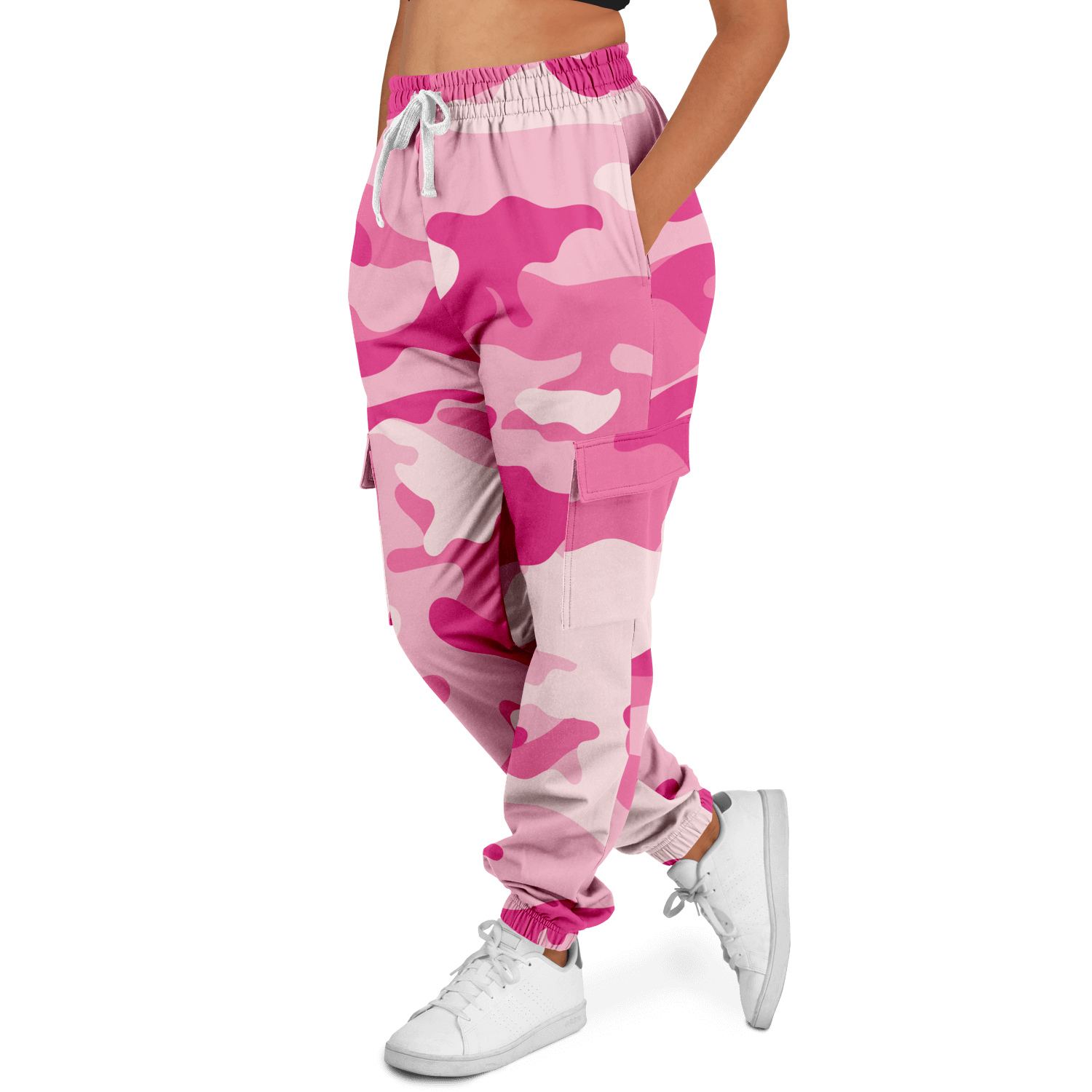 Camo Cargo Pants | Unisex | Lavender Pink Camouflage