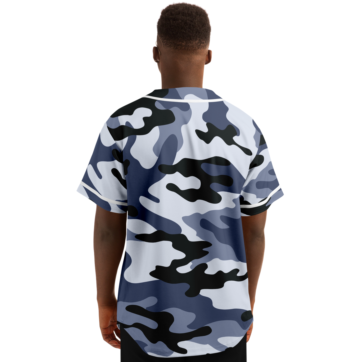 Camo Baseball Jersey | Light Blue Camouflage