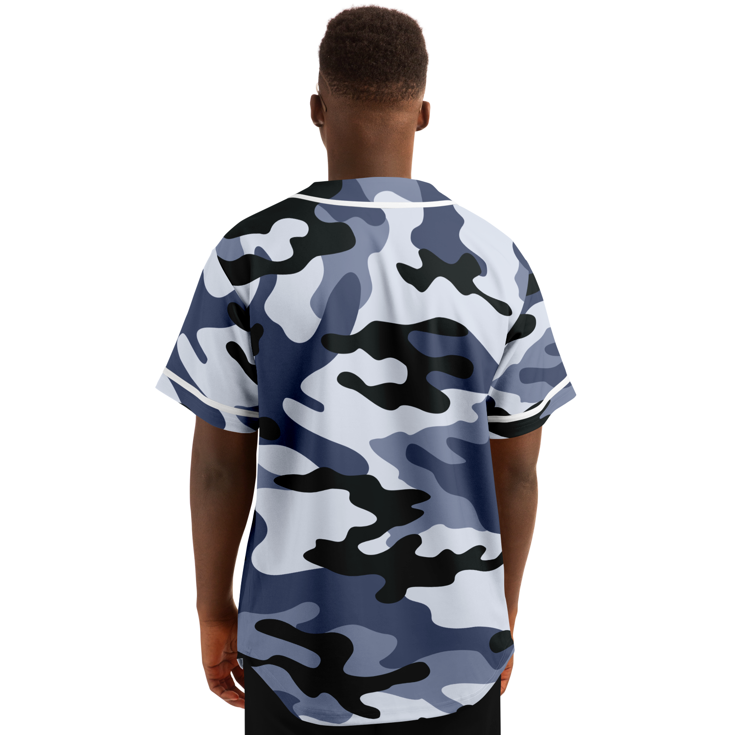 Camo Baseball Jersey | Light Blue Camouflage