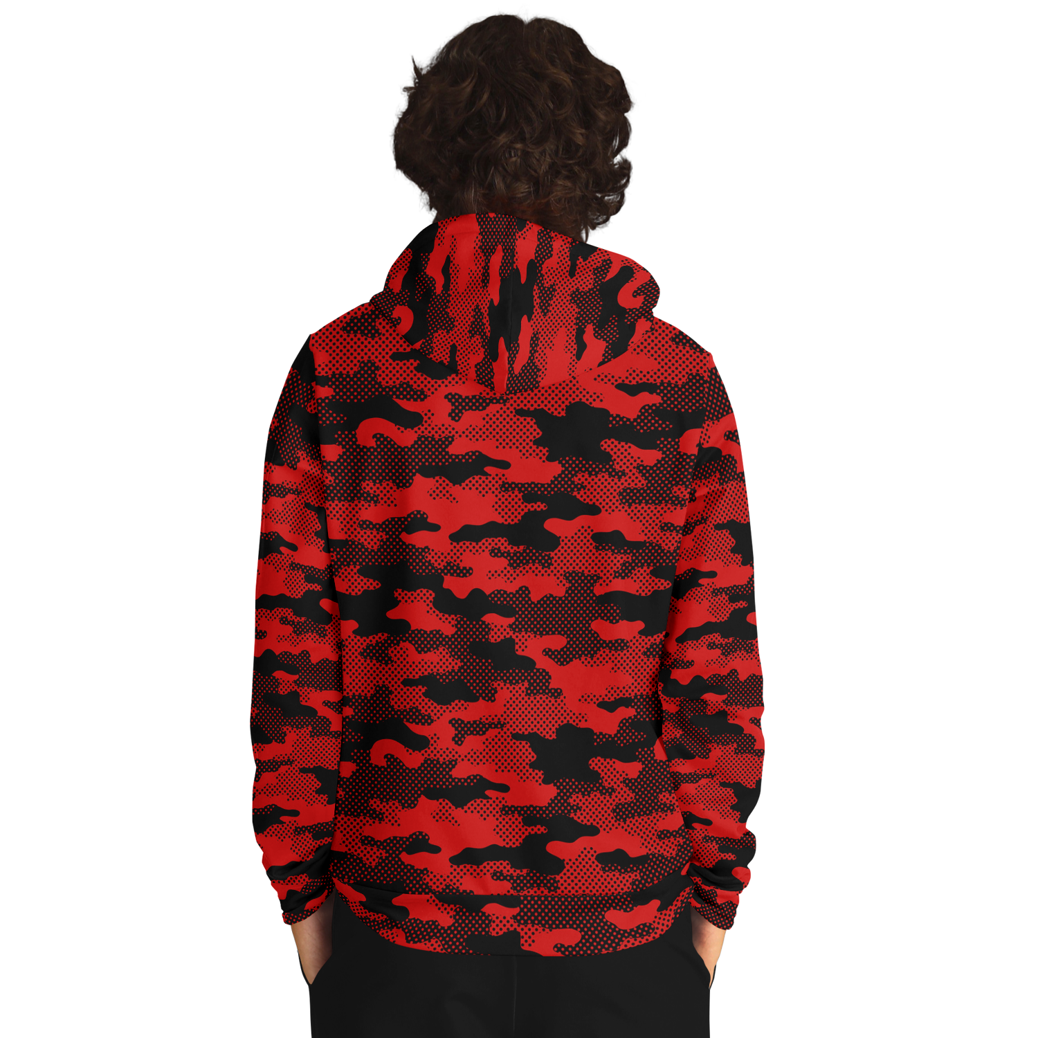 Red Camo Hoodie | Pixel Camouflage