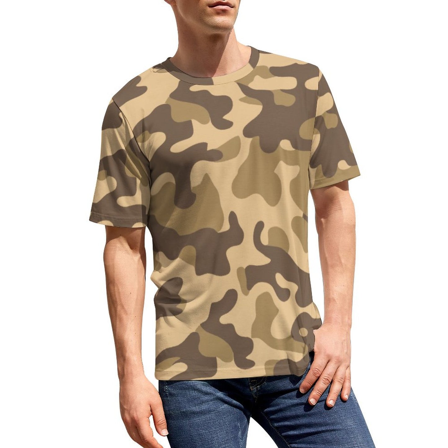 Camo Shirt | Khaki Camouflage T