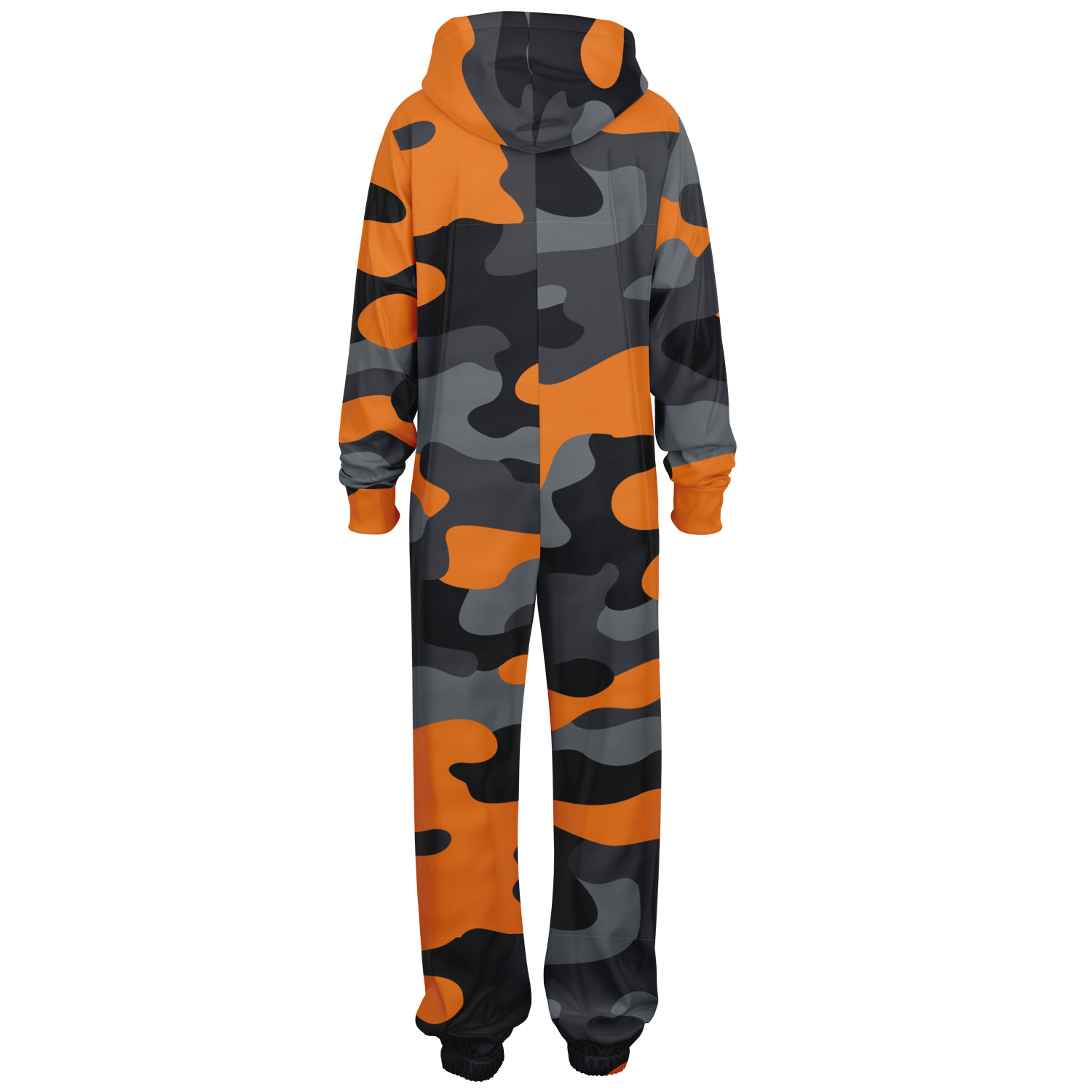 Camo Onesie | Orange, Black and Gray Camouflage