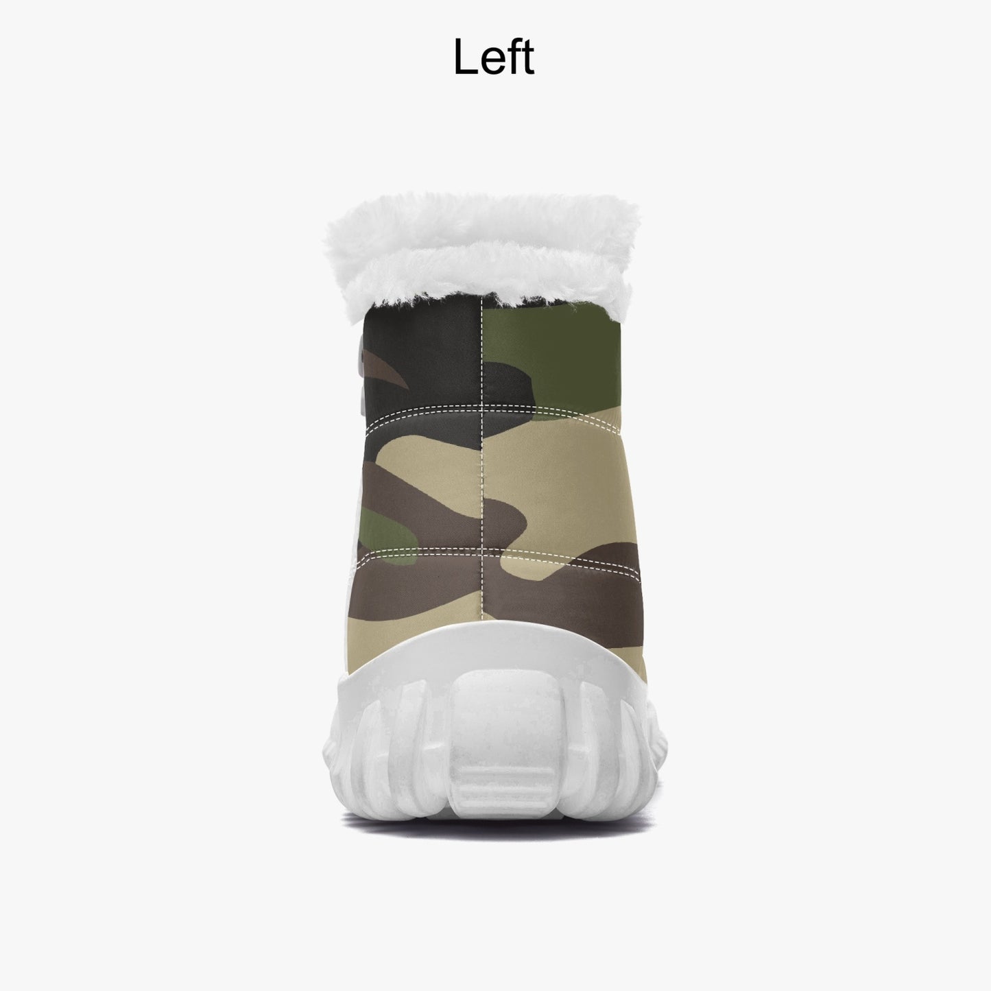 Camo Boots | Cotton-pad Fur Zipper Up | Classic Green