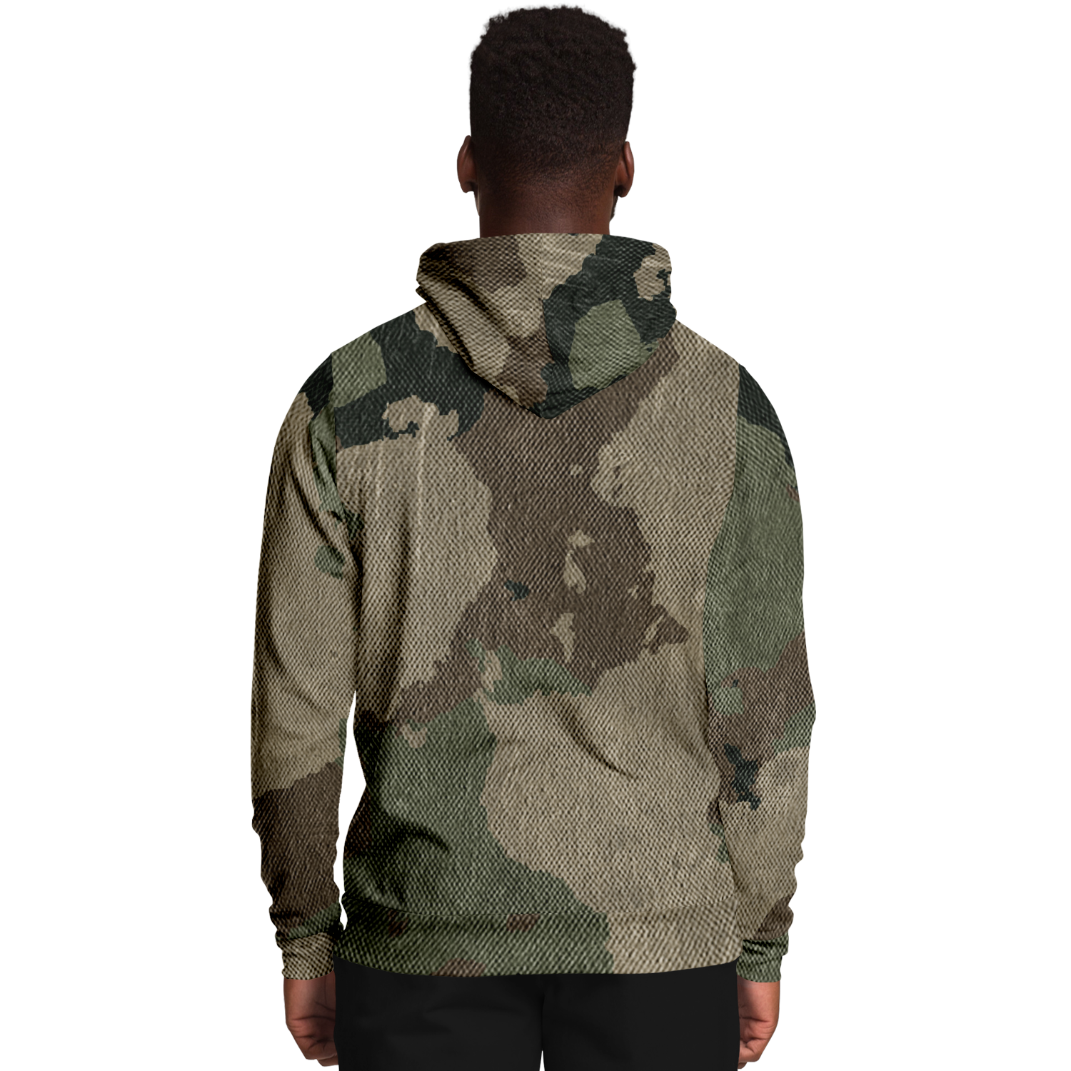 Camo Hoodie | Dirty Old Brown Camouflage Pullover