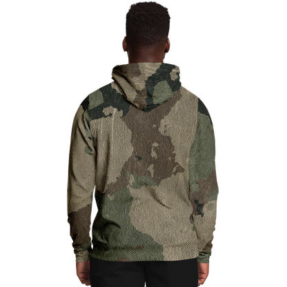 Camo Hoodie | Dirty Old Brown Camouflage Pullover