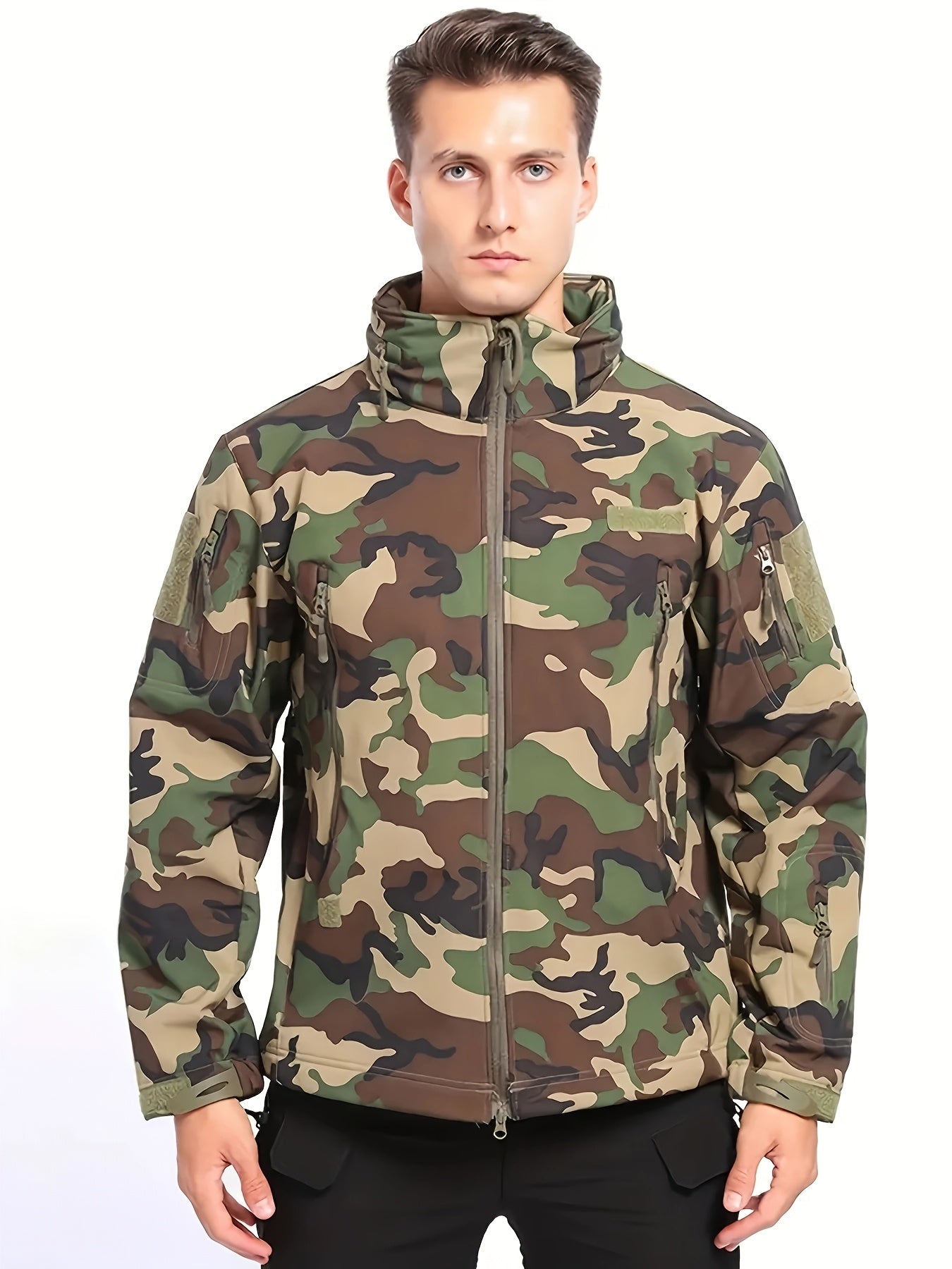 Tactical Military Jacket | Men's Windproof Hiking Softshell