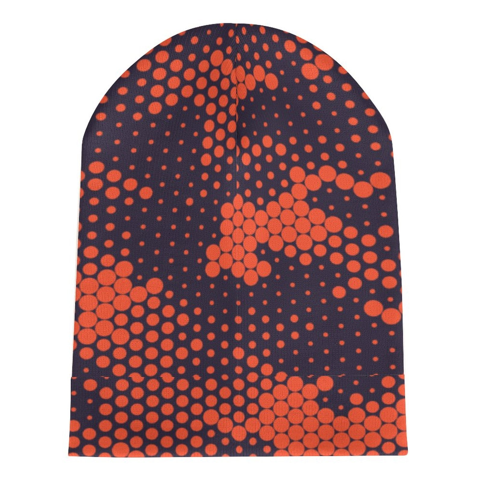 Camo Beanie | Orange & Blue Digital Camouflage