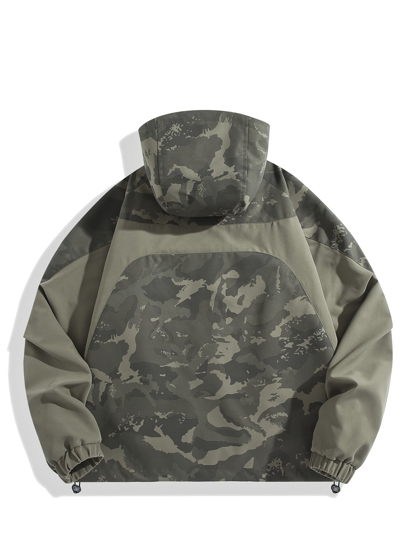 Men's Camo Hooded Jacket: Water-Repellent, Full-Zip