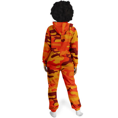 Camo Onesie | Orange and Red Camouflage