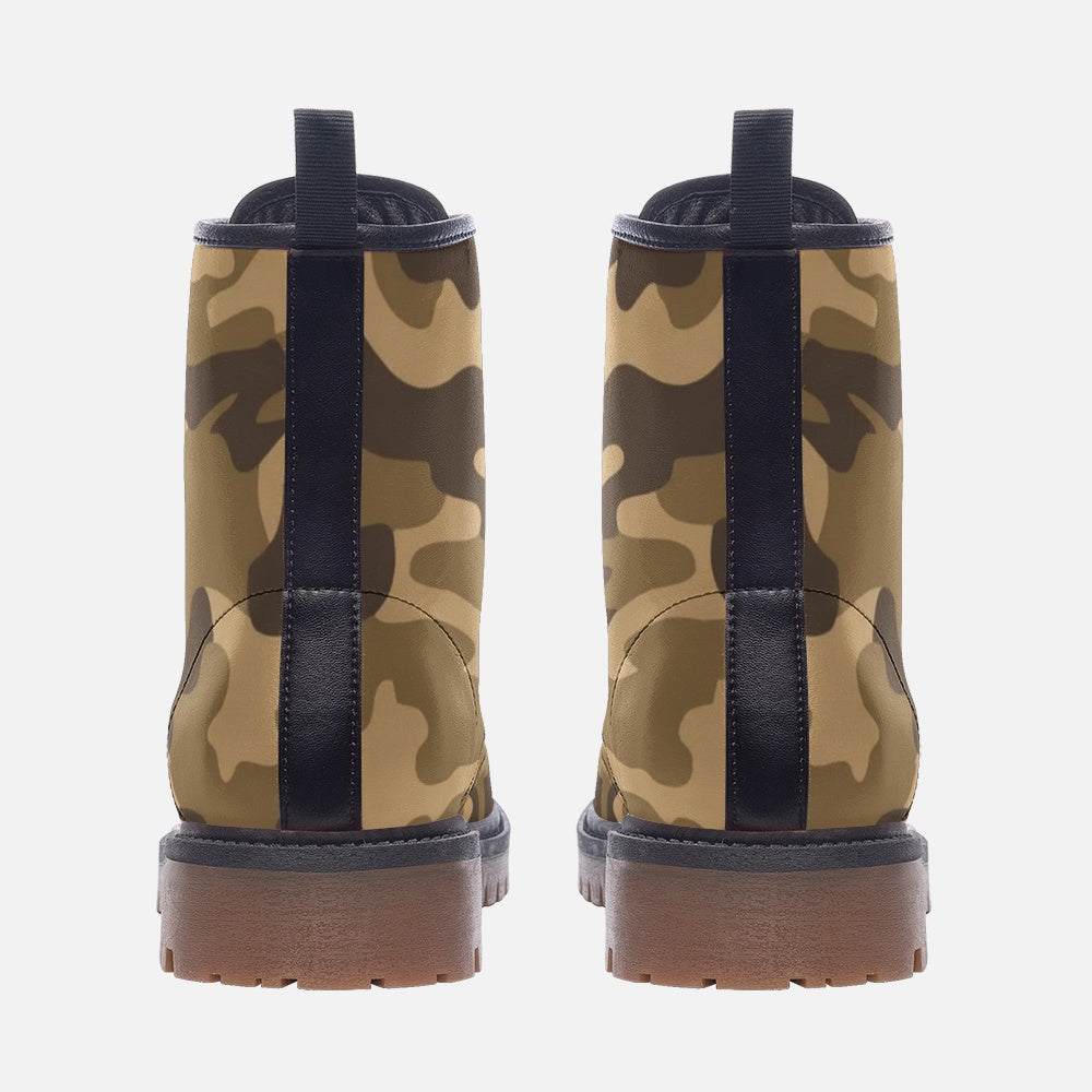 Camo Boots | Leather Camouflage in Classic Khaki