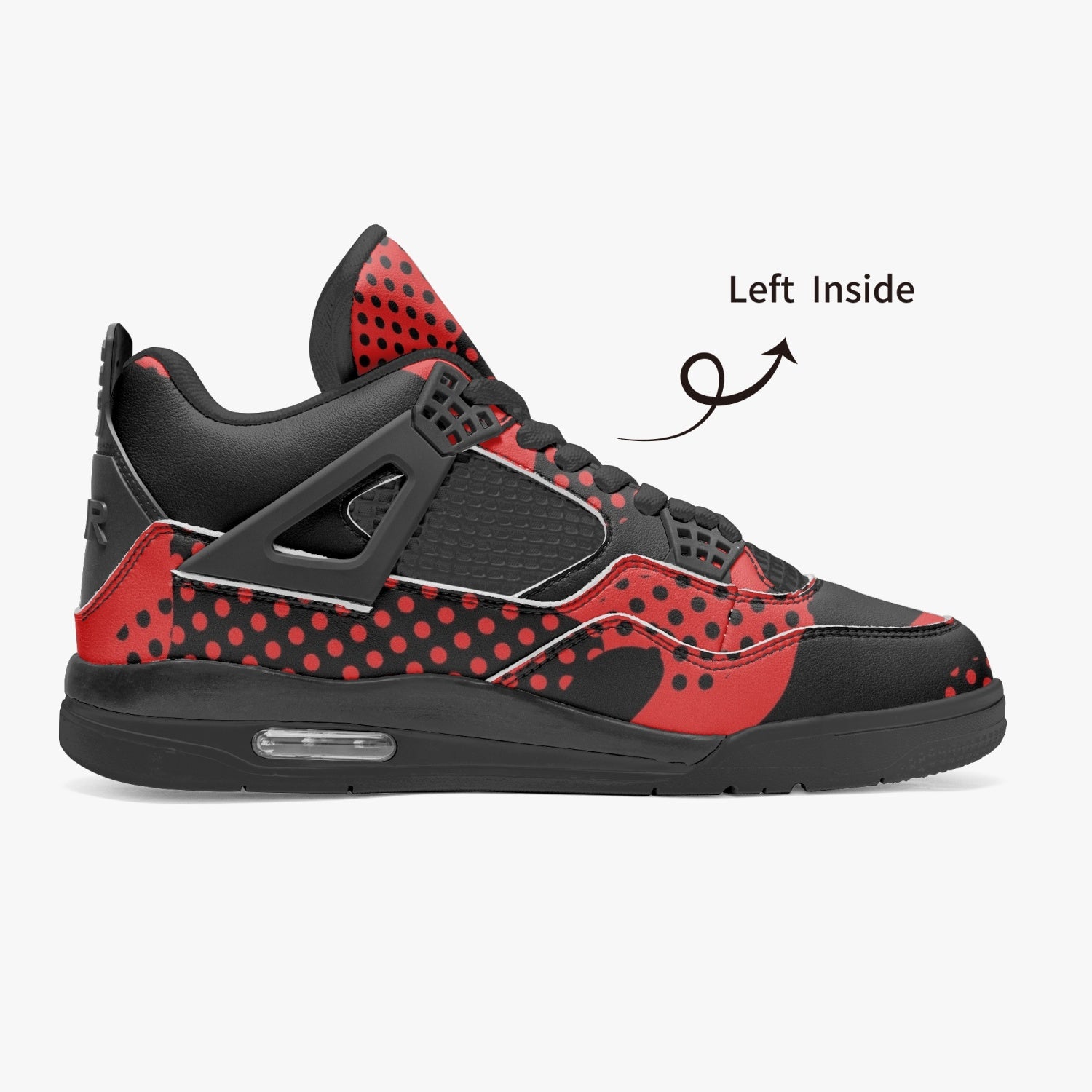 Red Camo Jordans AJ4 | Pixel Camouflage | Black Sole