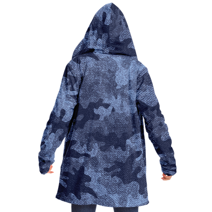 Camo Cloak | Denim Blue Camouflage | Microfleece