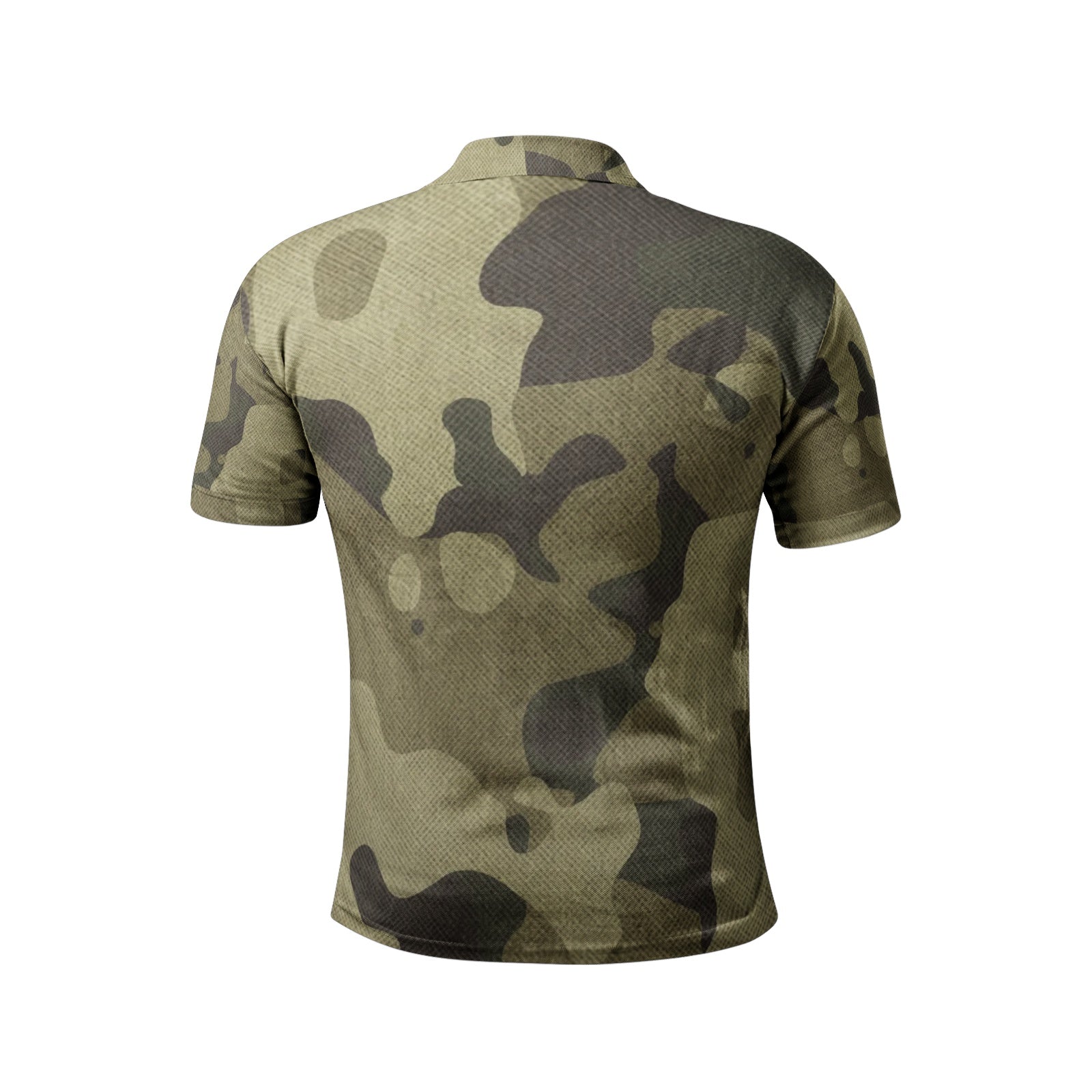 Camo Golf Shirt | Green Fabric Camouflage