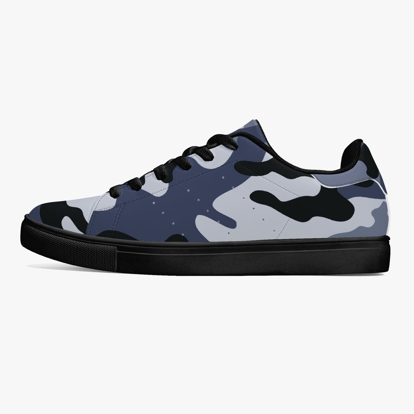 Camo Sneakers | Classic Low-Top Leather | Light Blue