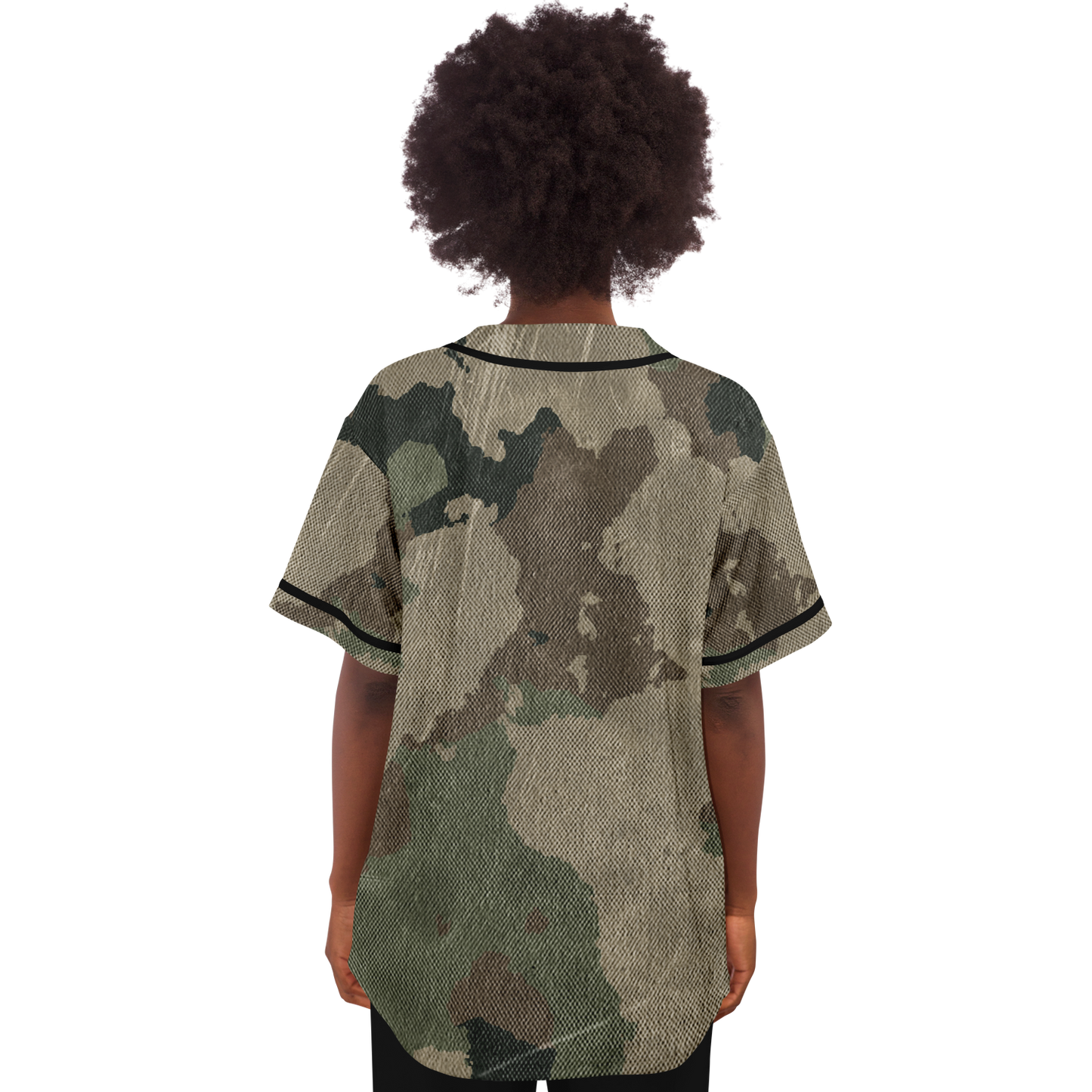 Camo Baseball Jersey | Dirty Old Brown Camouflage