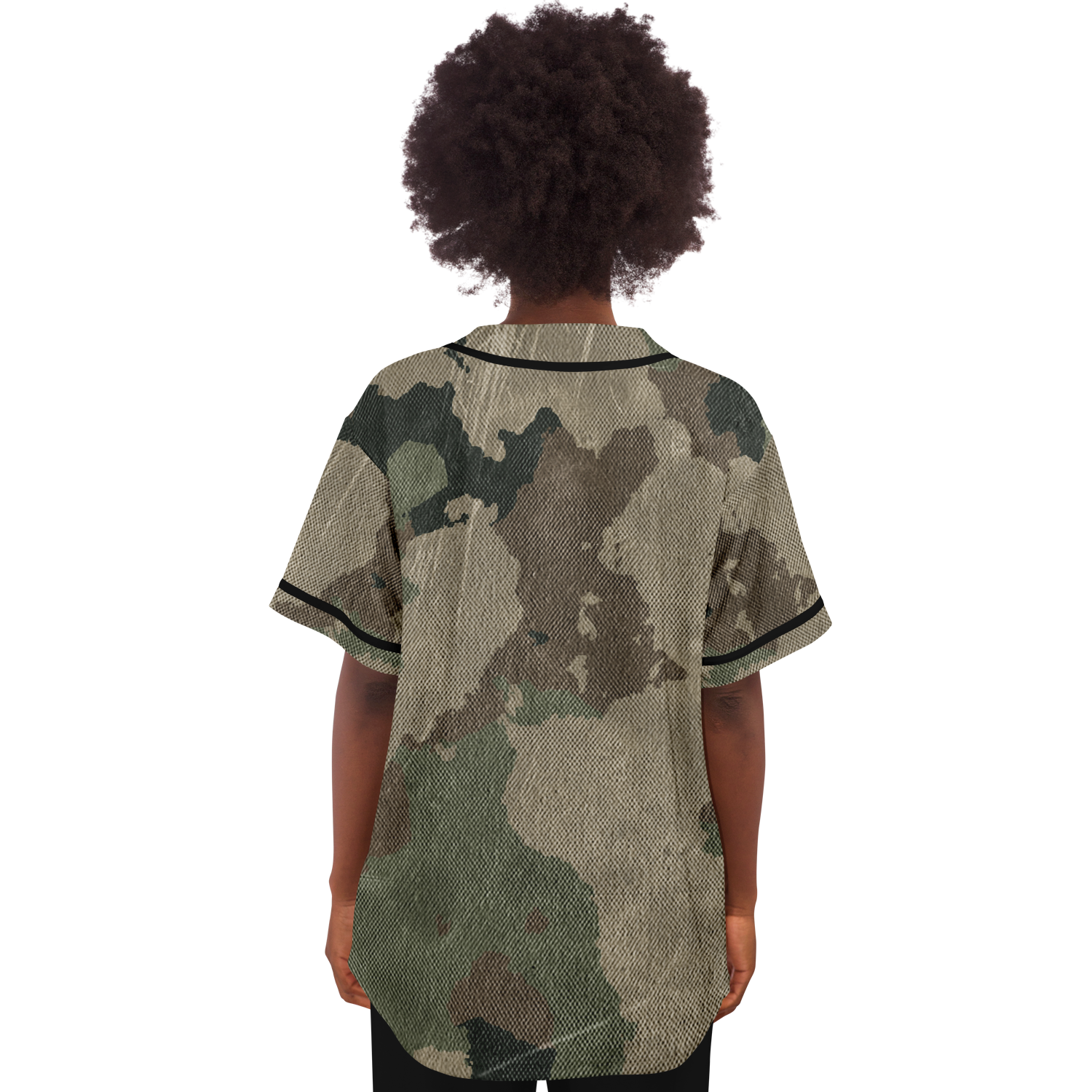 Camo Baseball Jersey | Dirty Old Brown Camouflage