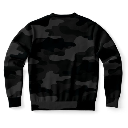 Camo Sweatshirt | Unisex | Black