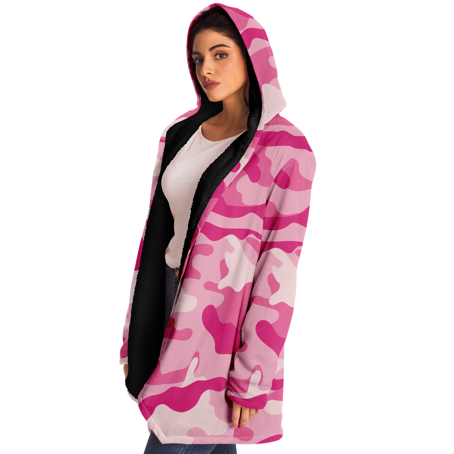 Camo Cloak | Lavender Pink Camouflage | Microfleece