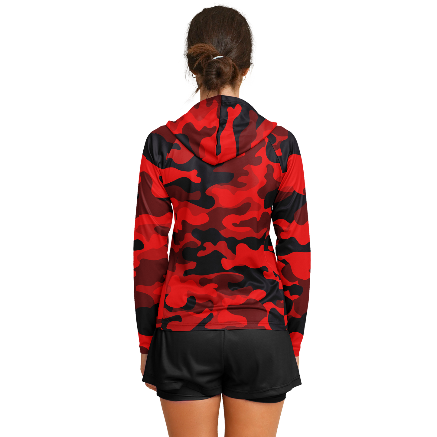 Long Sleeve Performance Shirt for Women | Red & Black Camo