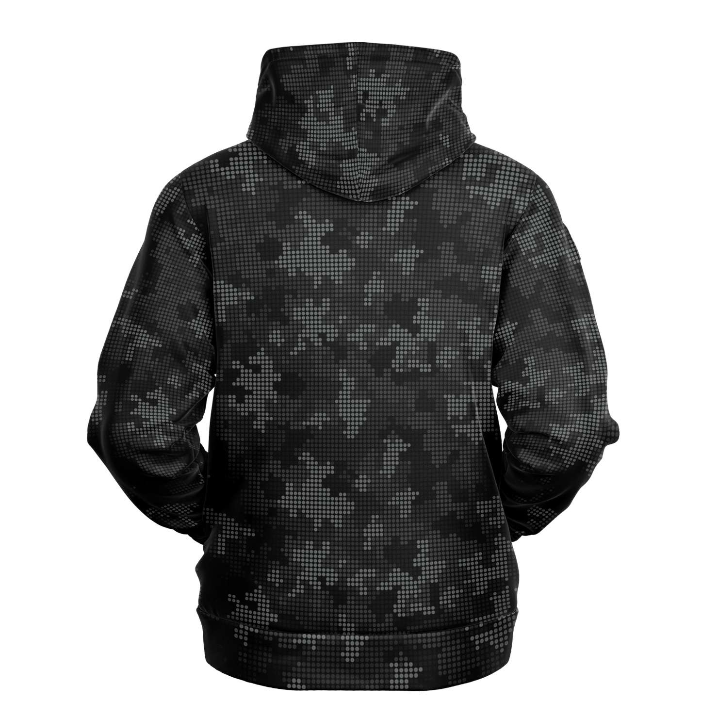 Black Camo Hoodie | Stylish Pixel Camouflage