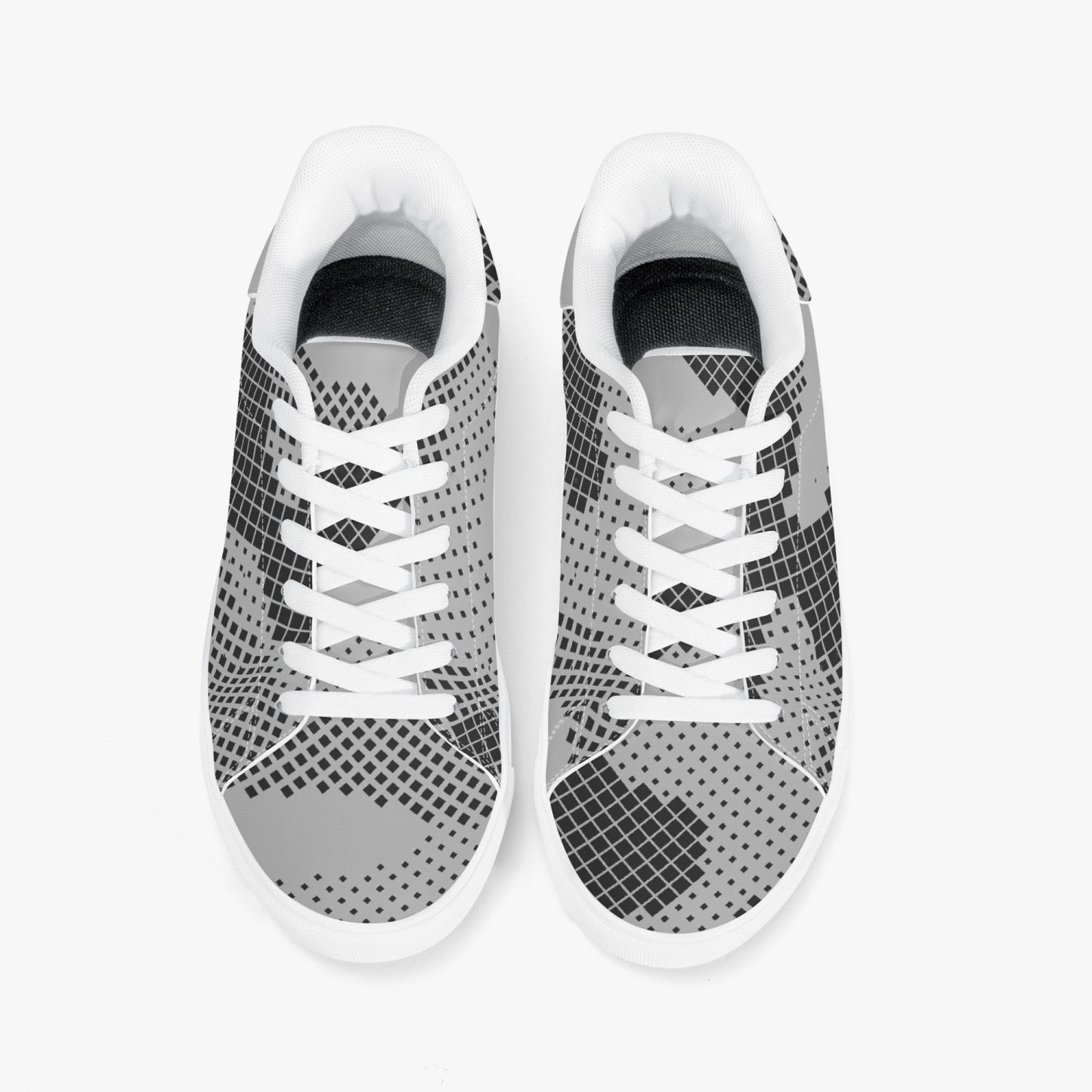 Camo Sneakers | Classic Low-Top Leather | Digital Gray