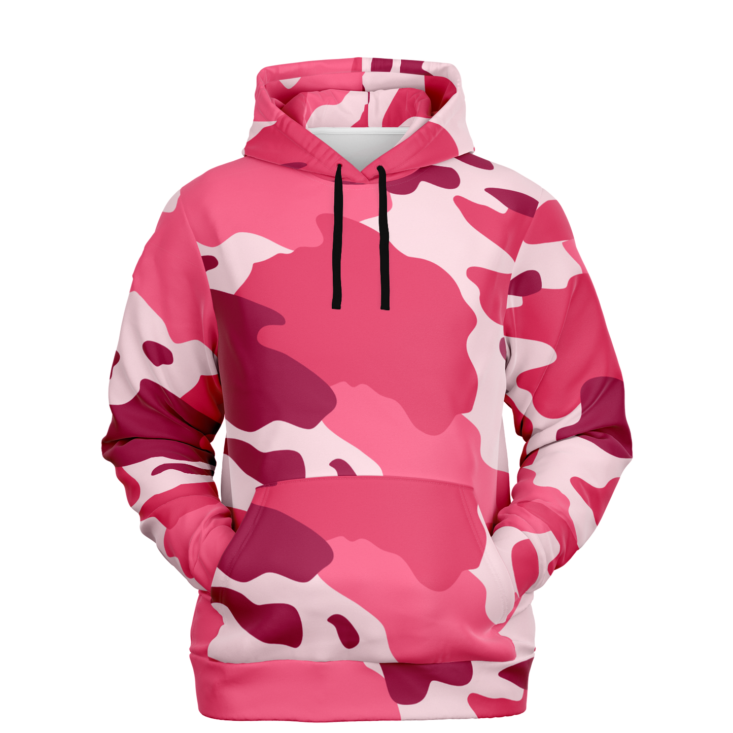 Camo Hoodie | Cherry, Piggy Pink and Rich Maroon Camouflage