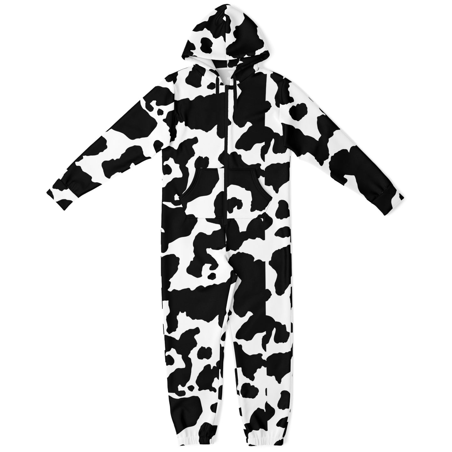 Camo Onesie | Black and White Camouflage Cow Print