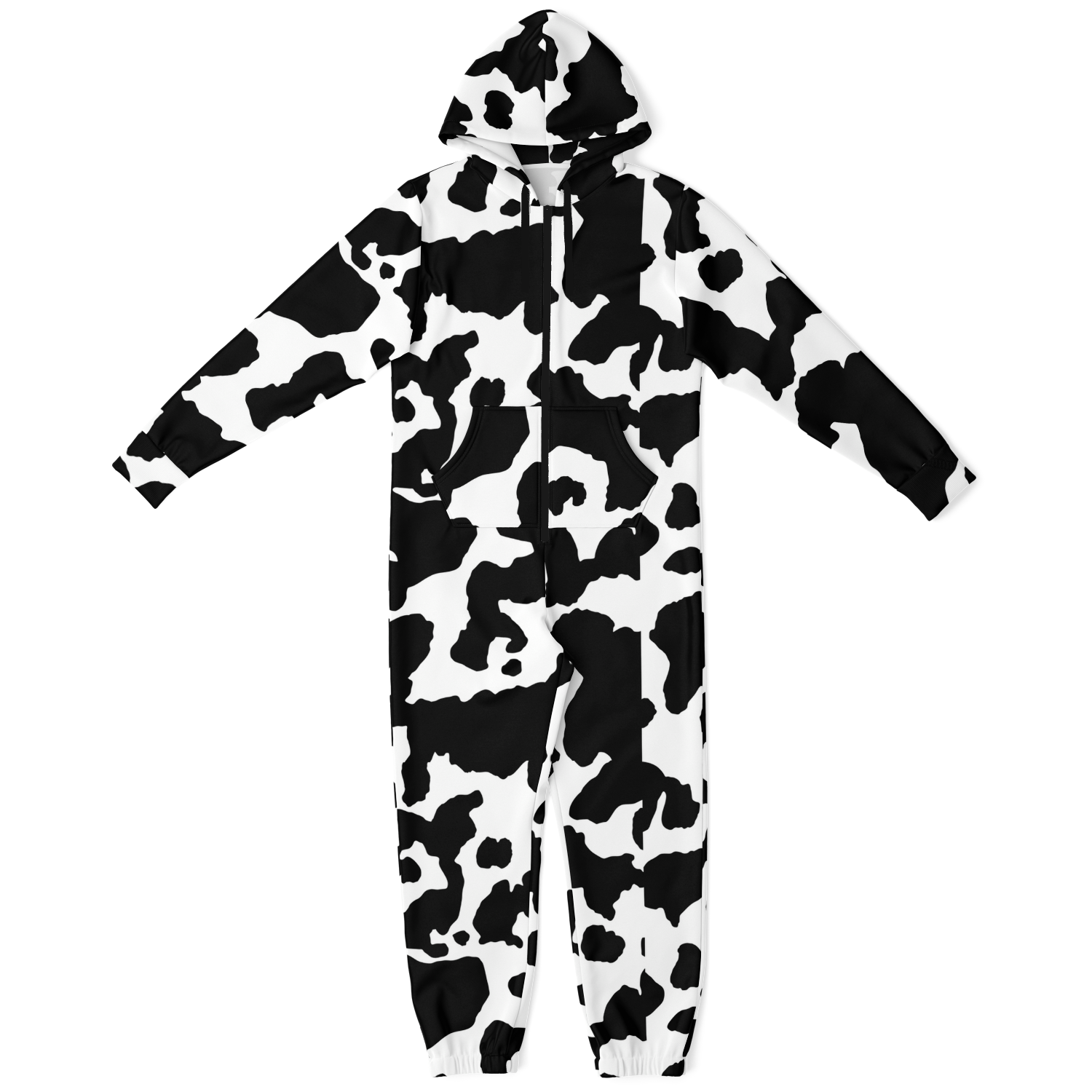 Camo Onesie | Black and White Camouflage Cow Print