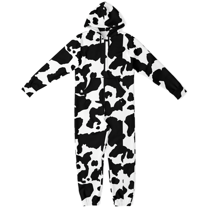 Camo Onesie | Black and White Camouflage Cow Print