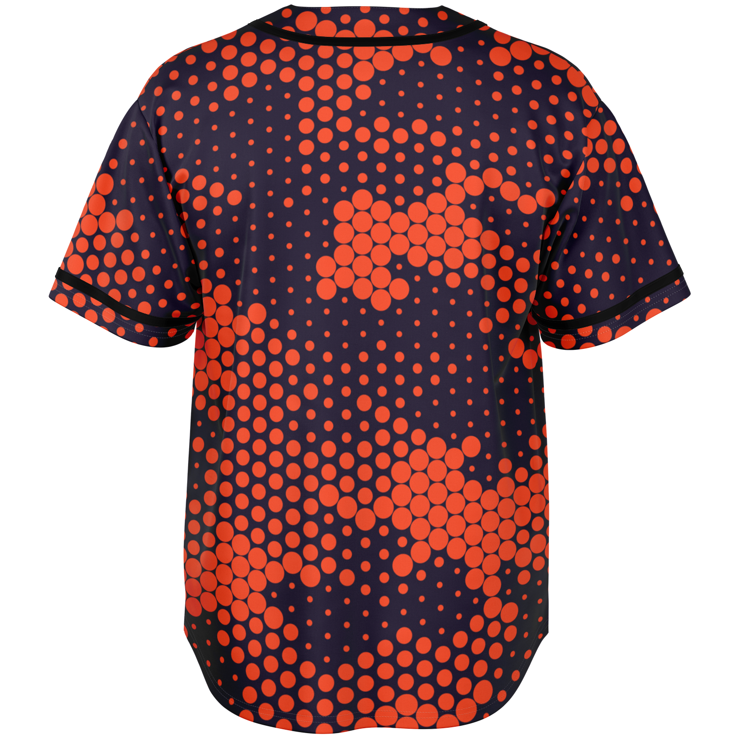 Camo Baseball Jersey | Orange & Blue Digital Camouflage