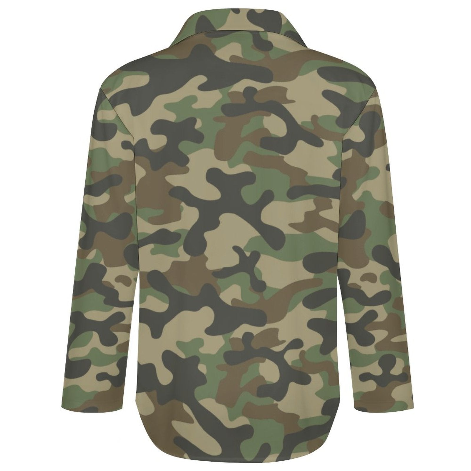 Women's Button-Up Camo Shirt | Military Brown