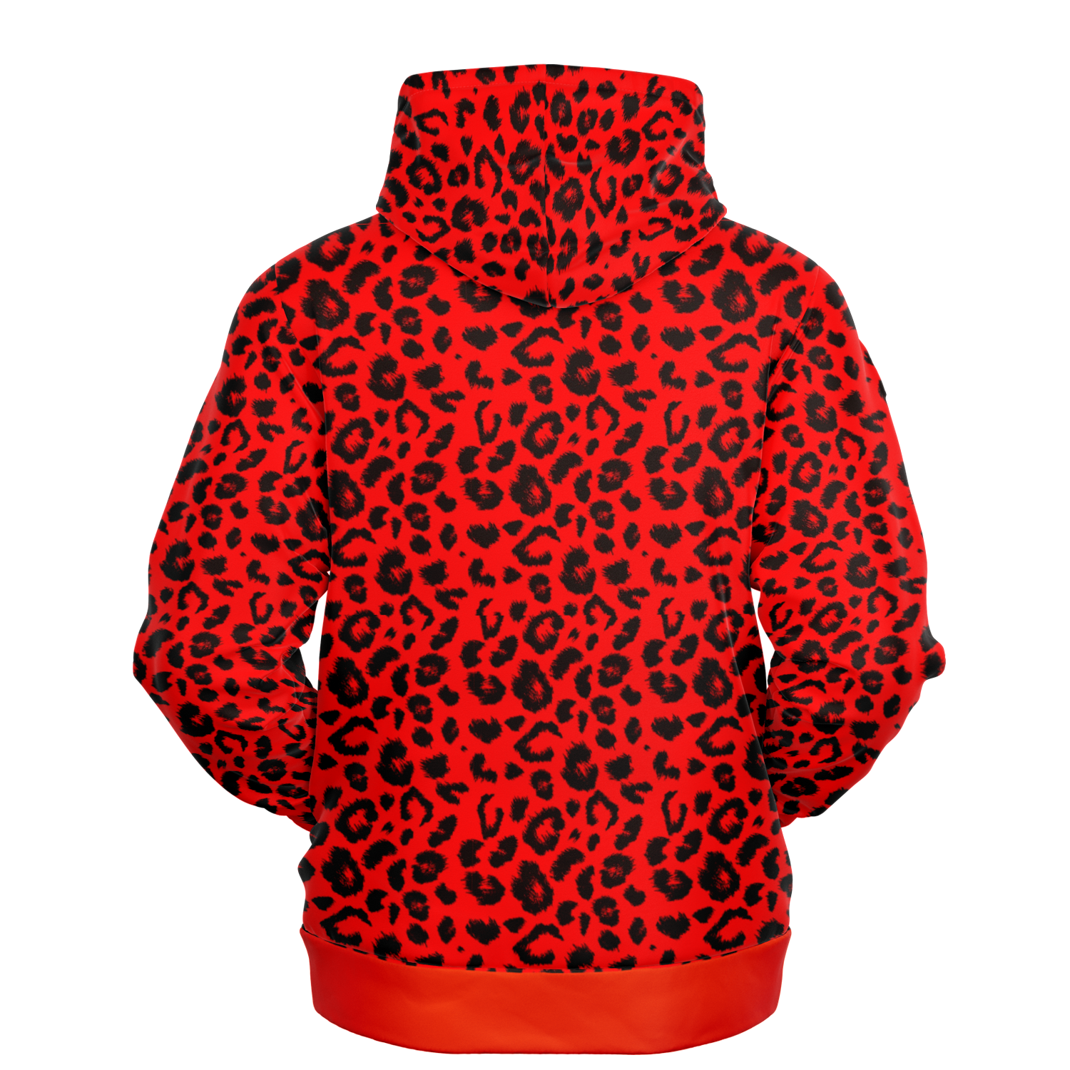 Leopard Hoodie | Unisex | Red and Black