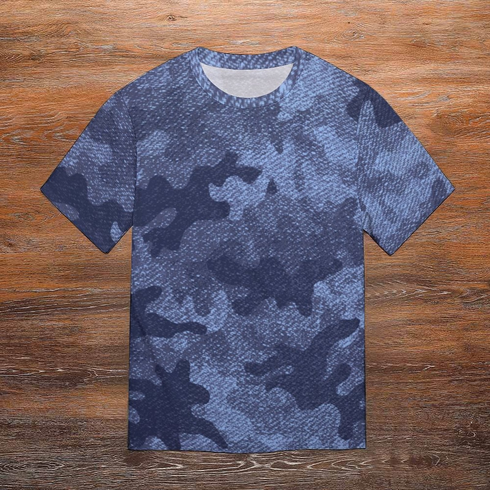 Camo Shirt | Denim Blue Camouflage T