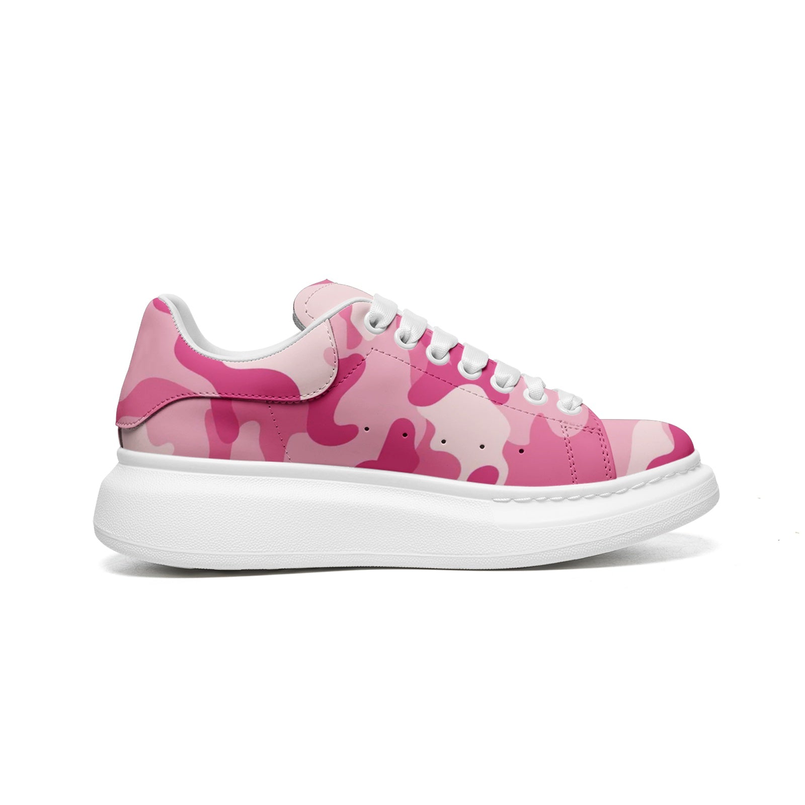 Oversized McQueen Sneakers | Lavender Pink Camouflage