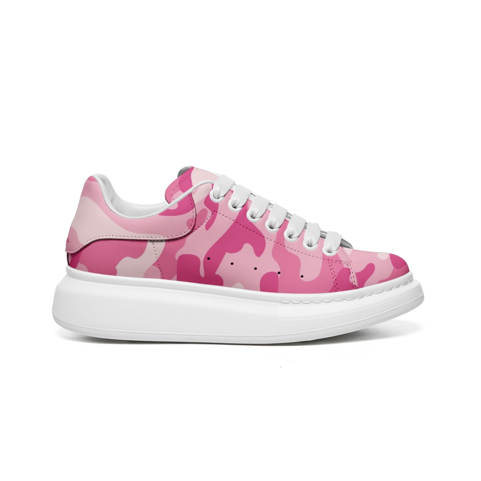 Oversized McQueen Sneakers | Lavender Pink Camouflage