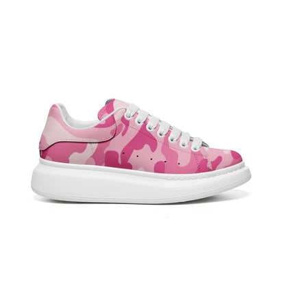 Oversized McQueen Sneakers | Lavender Pink Camouflage