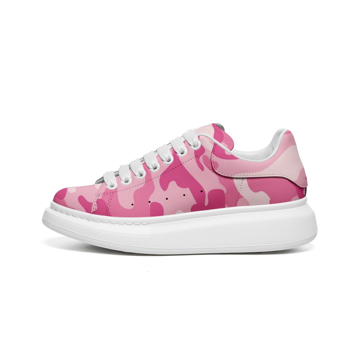 Oversized McQueen Sneakers | Lavender Pink Camouflage